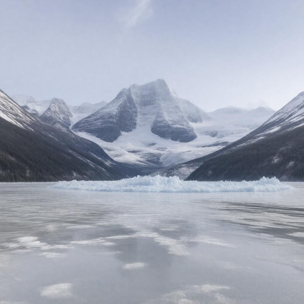 AI-created image of Columbia Icefield