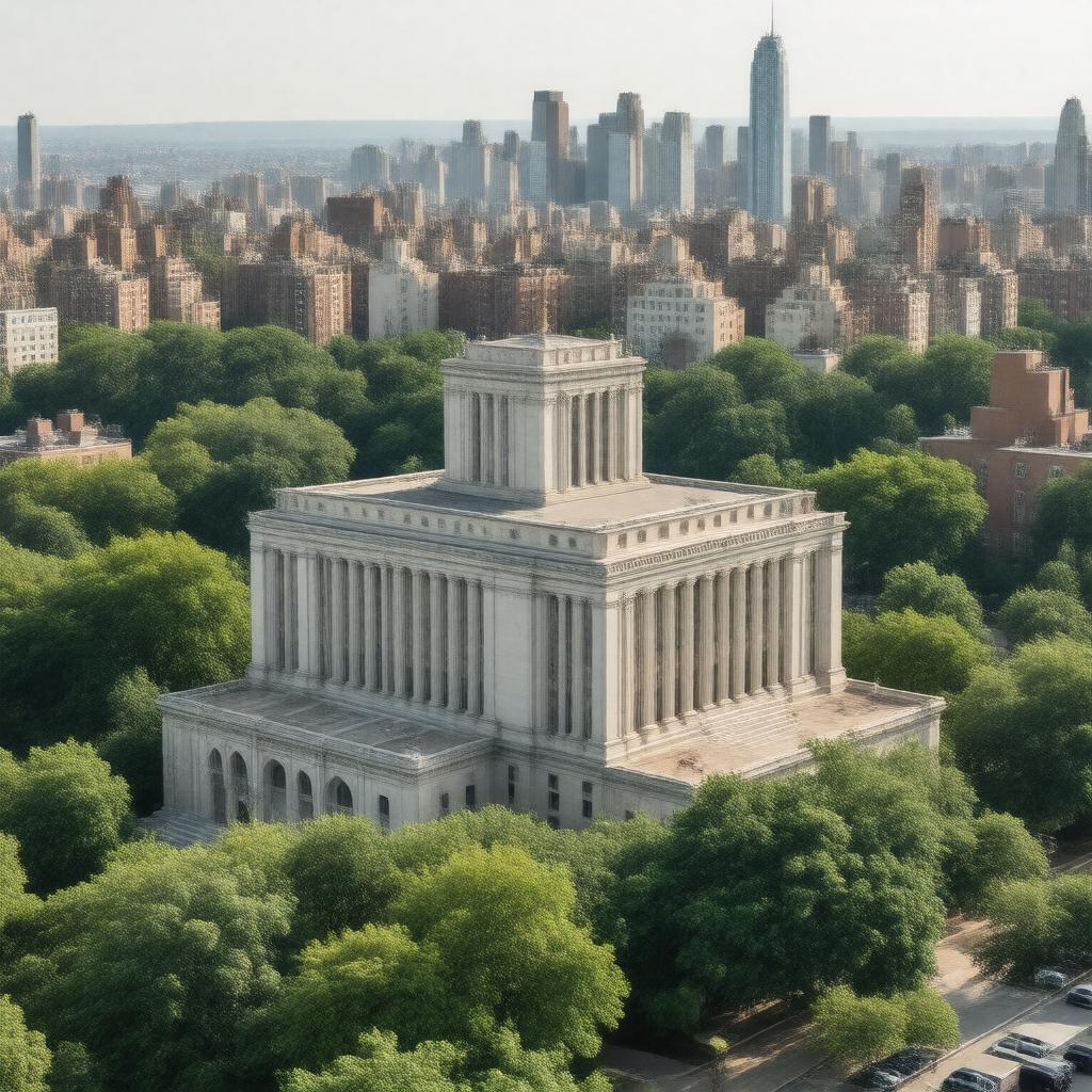AI-created image of Columbia Law School