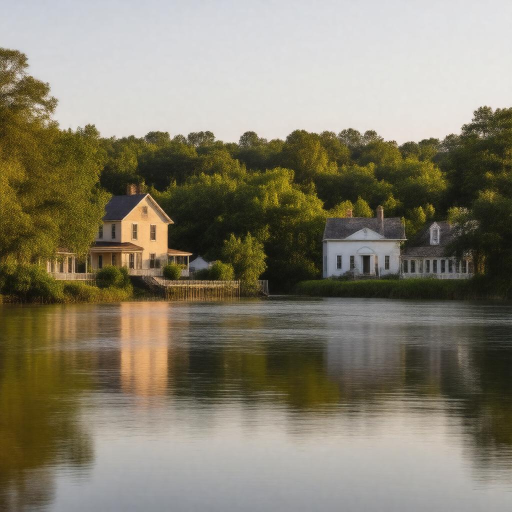 AI-created image of Columbia, Louisiana