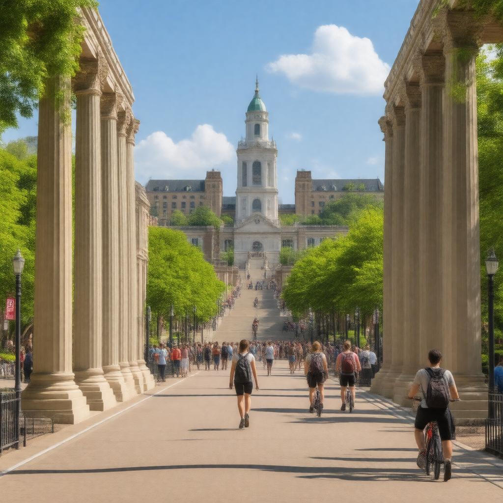 AI-created image of Columbia, Missouri