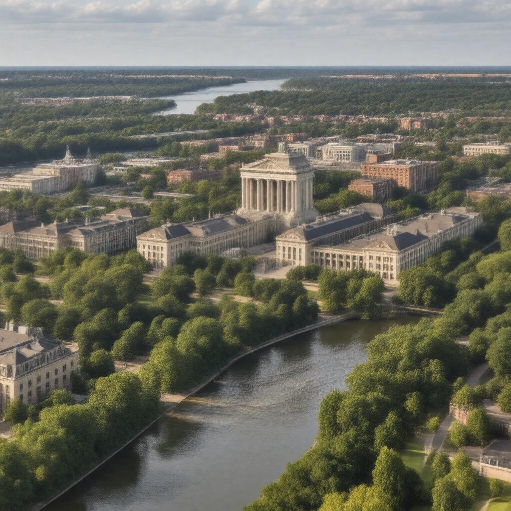 AI-created image of Columbia, Missouri, United States