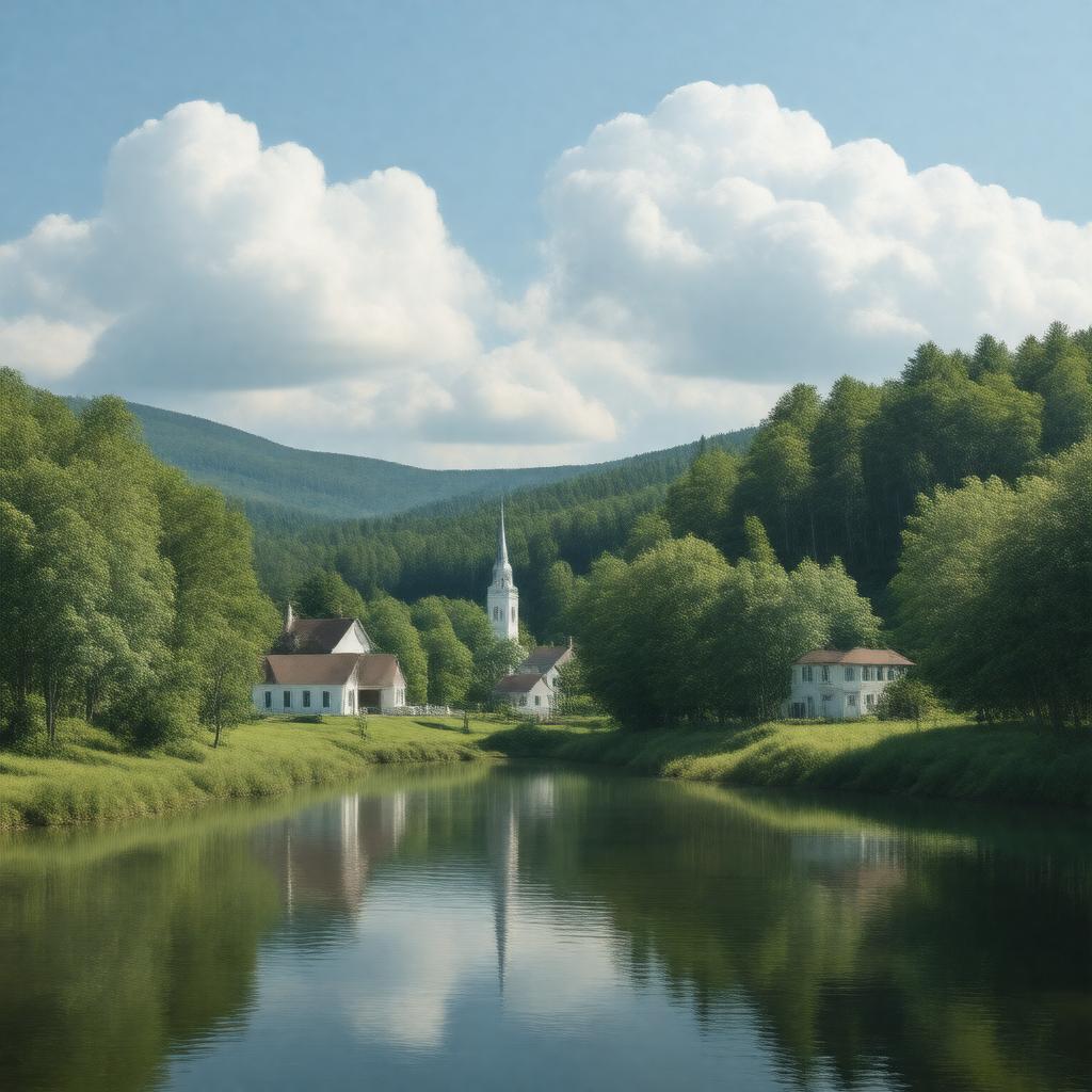 AI-created image of Columbia, New Hampshire