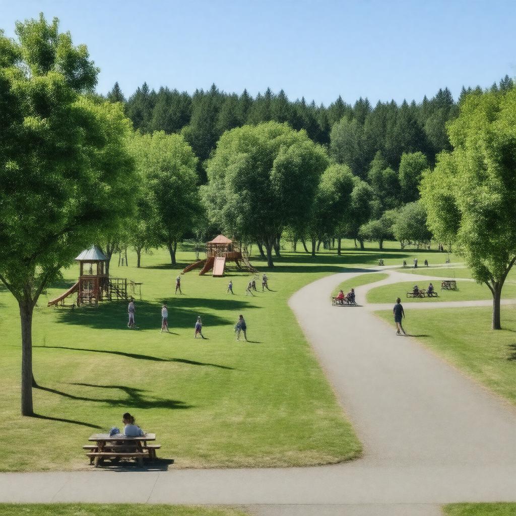 AI-created image of Columbia Park