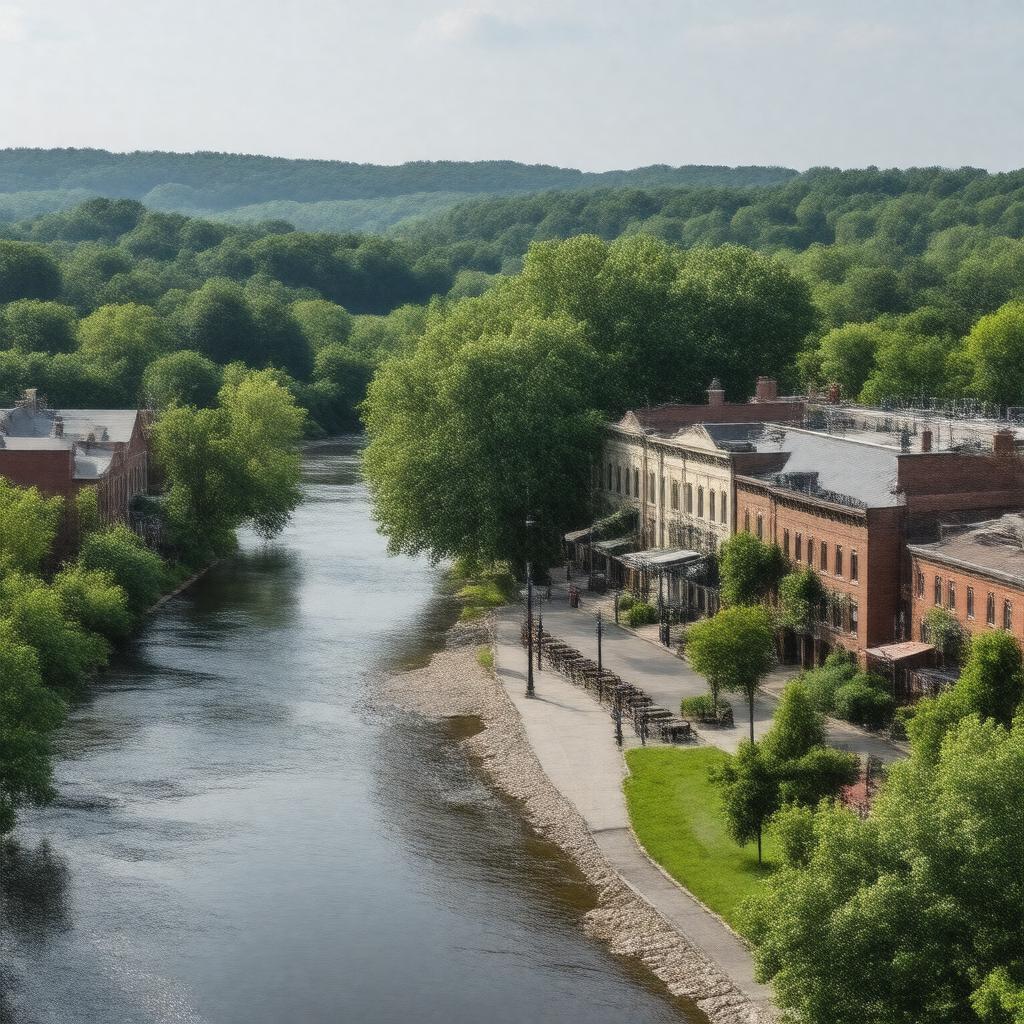 AI-created image of Columbia, Pennsylvania