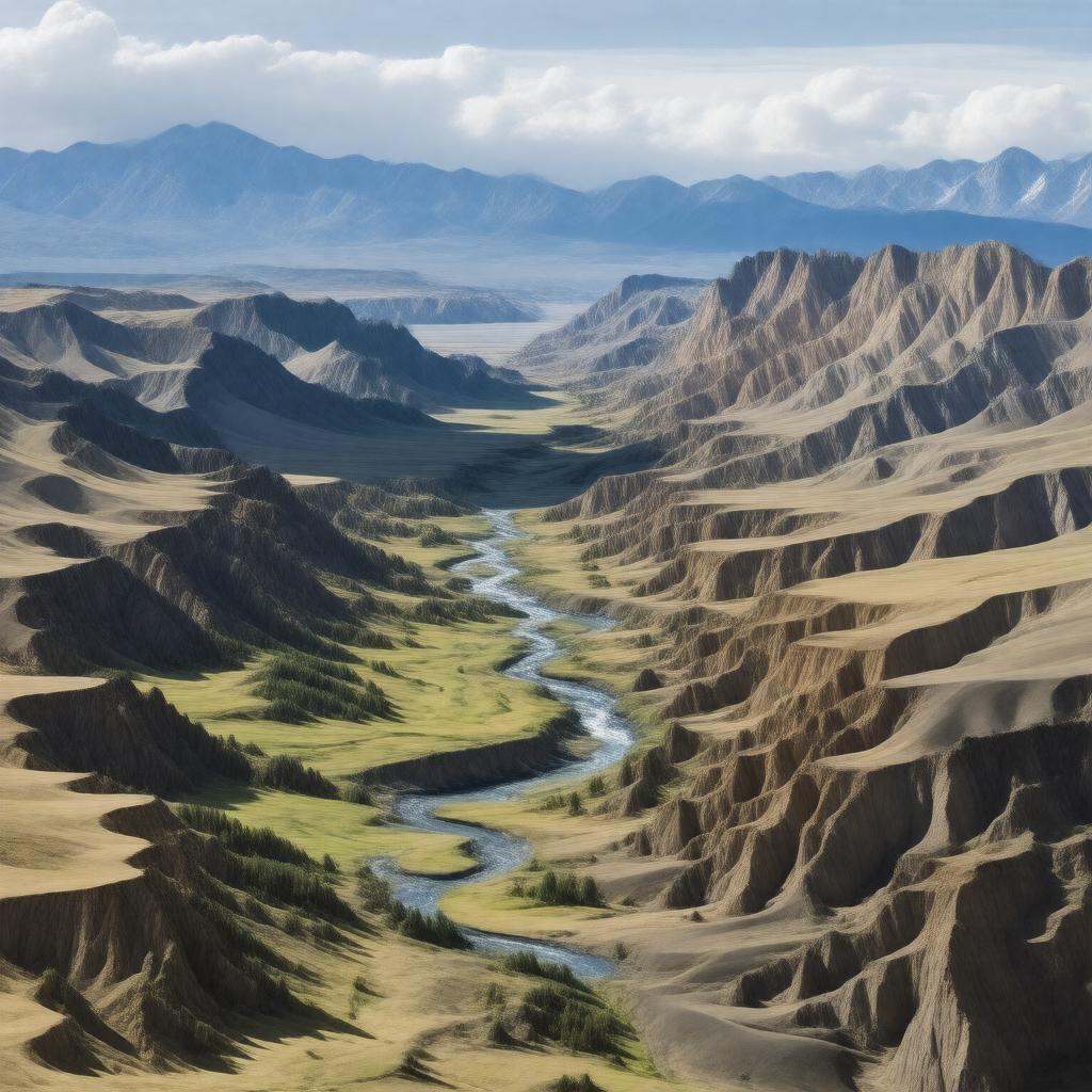 AI-created image of Columbia Plateau