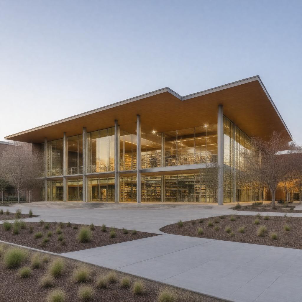 Click to view larger image AI-created image of Columbia Public Library