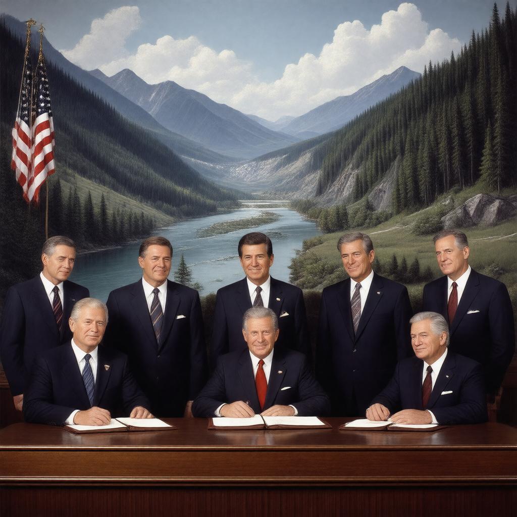 AI-created image of Columbia River Treaty