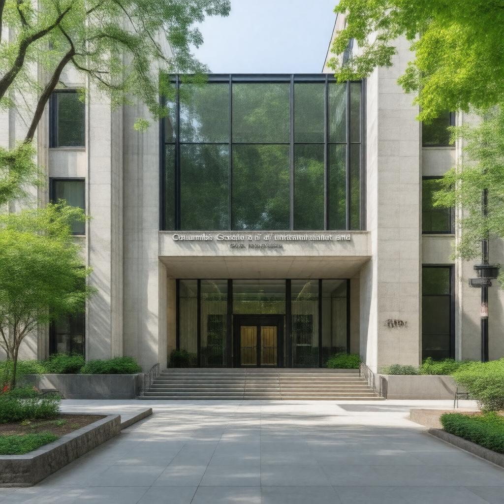 AI-created image of Columbia School of International and Public Affairs