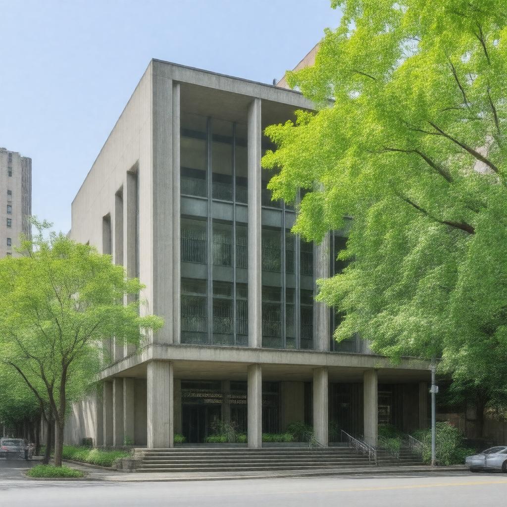 Click to view larger image AI-created image of Columbia School of Social Work