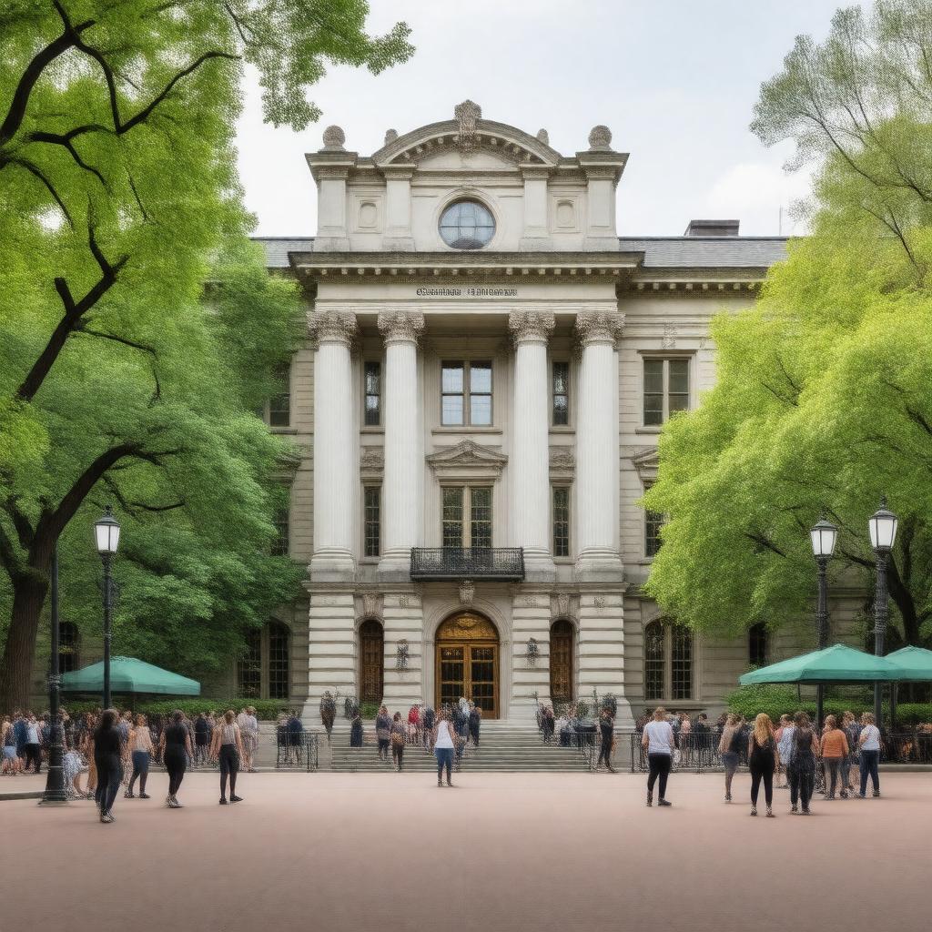 AI-created image of Columbia University Department of Music