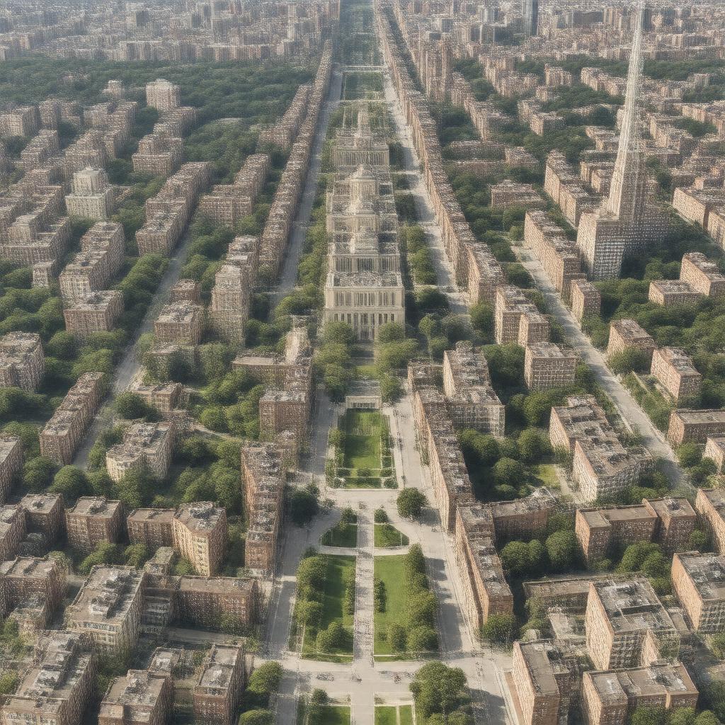 AI-created image of Columbia University Housing