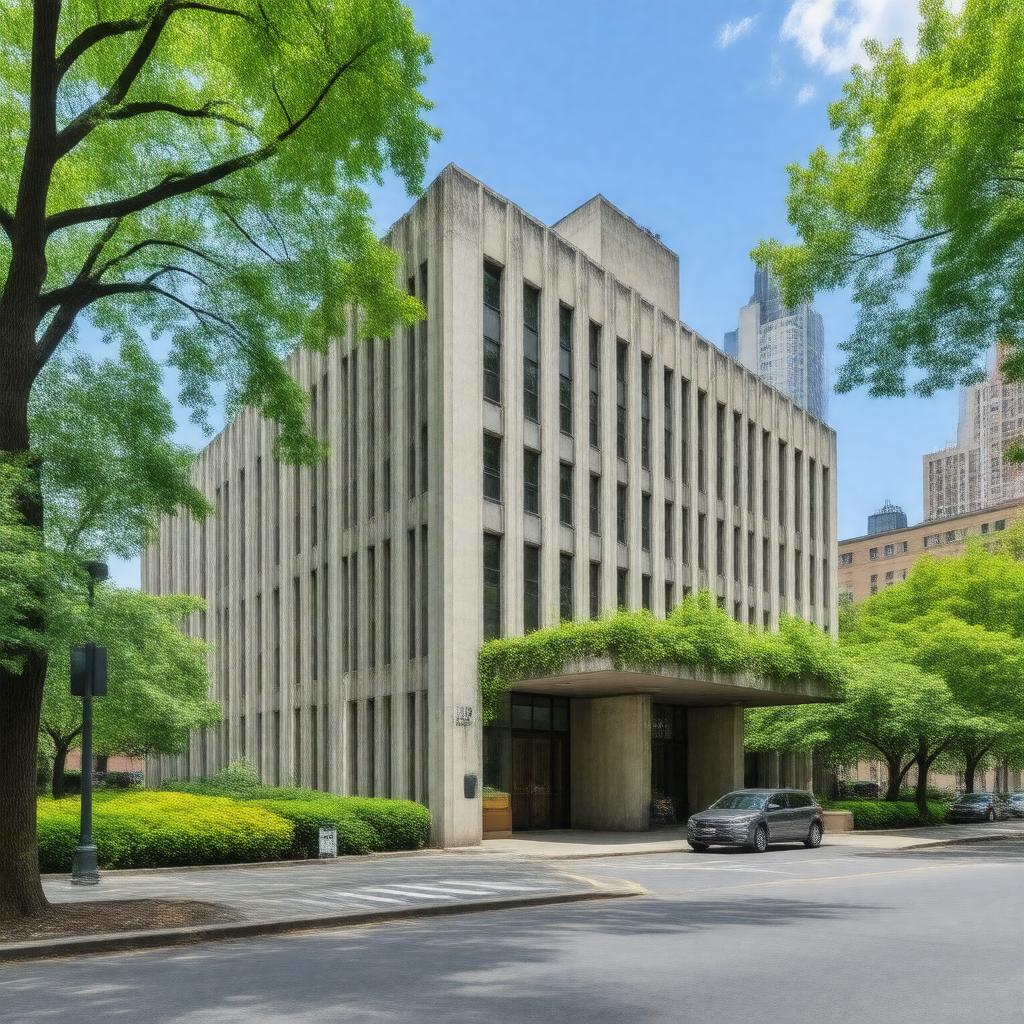 Click to view larger image AI-created image of Columbia University Mailman School of Public Health