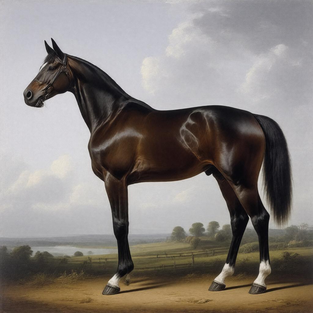 AI-created image of Columbia (horse)