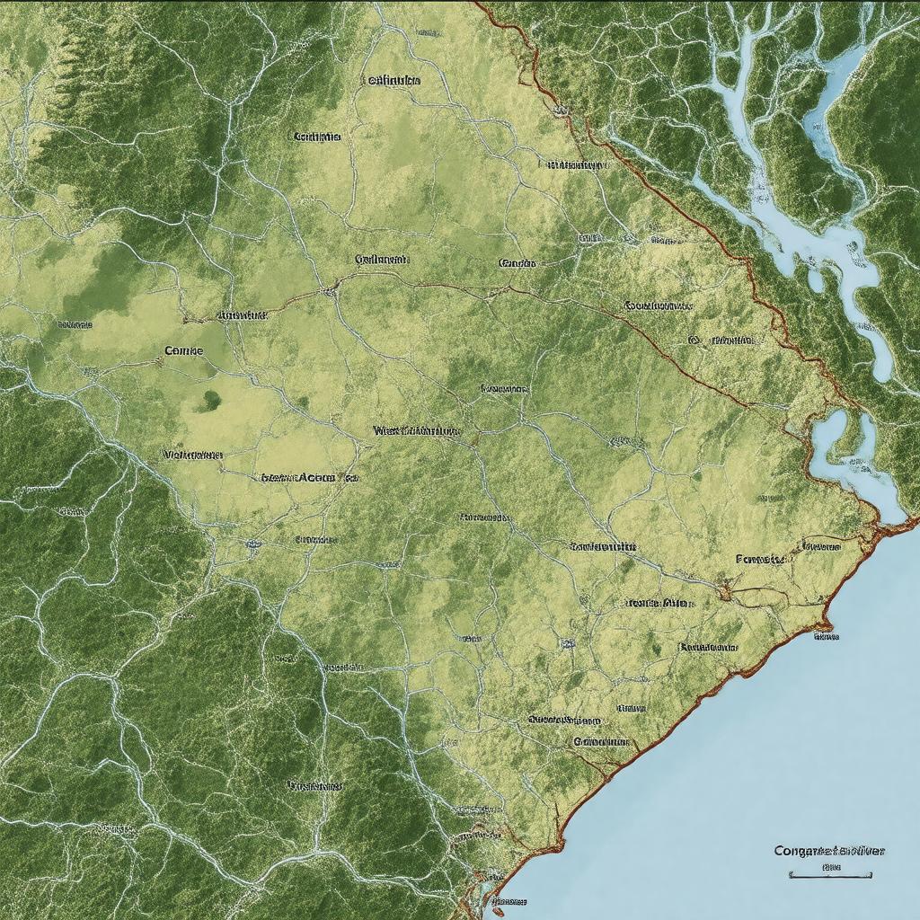 AI-created image of Columbia metropolitan area