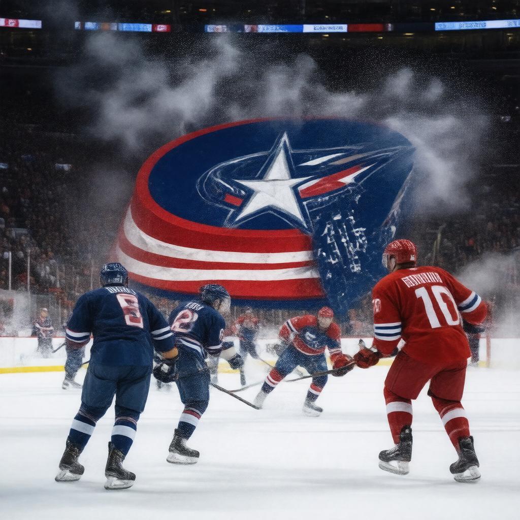AI-created image of Columbus Blue Jackets