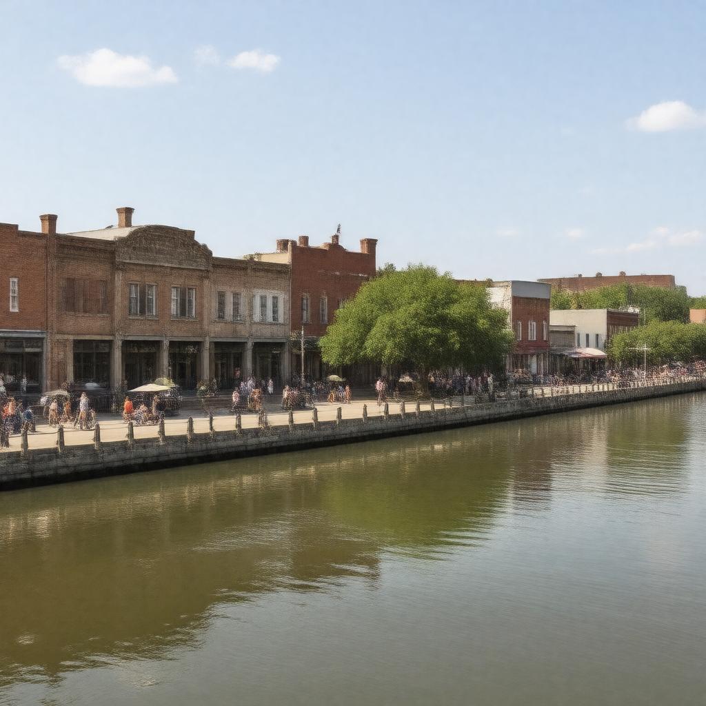 AI-created image of Columbus, Mississippi, United States