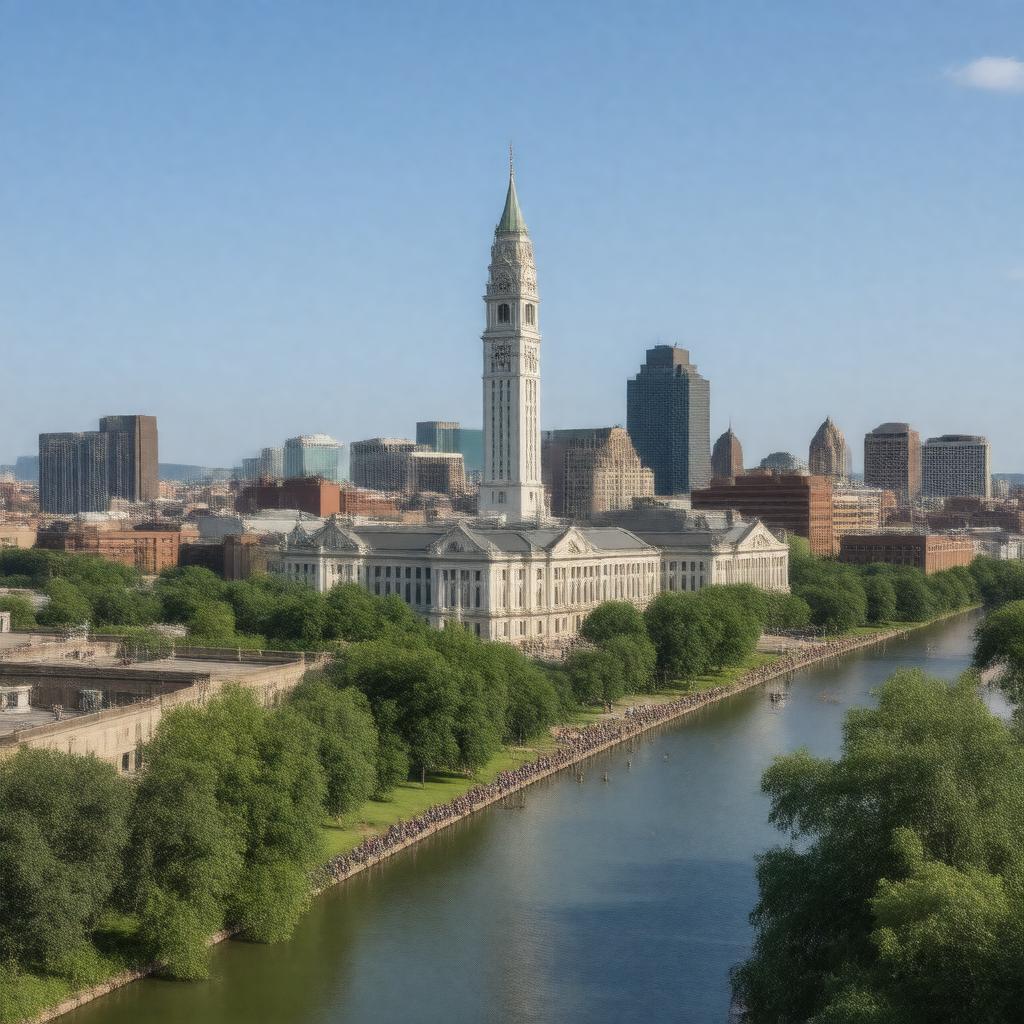 AI-created image of Columbus, Ohio, United States