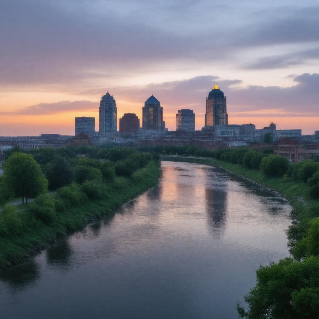 AI-created image of Columbus, Ohio