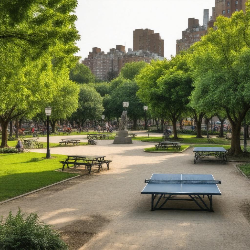 AI-created image of Columbus Park