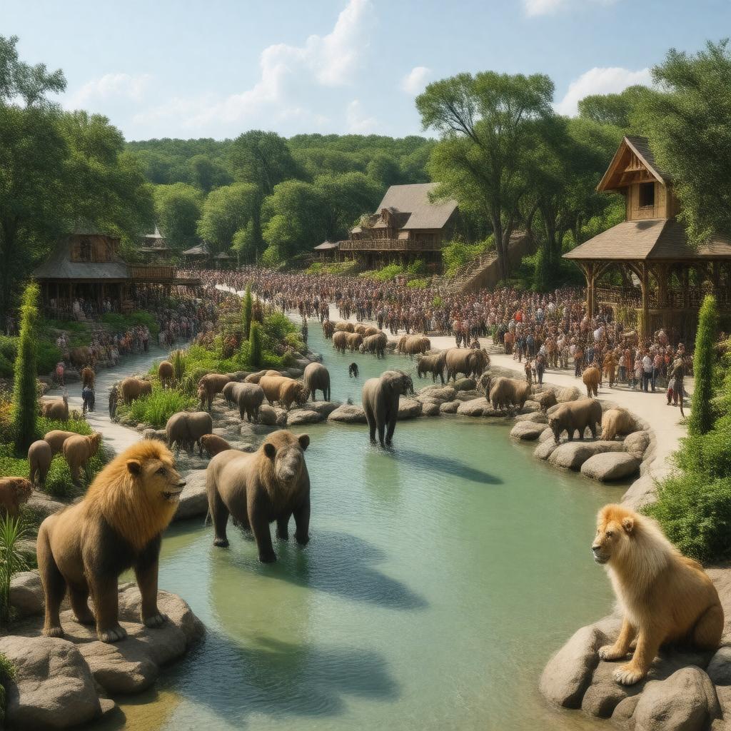 AI-created image of Columbus Zoo and Aquarium