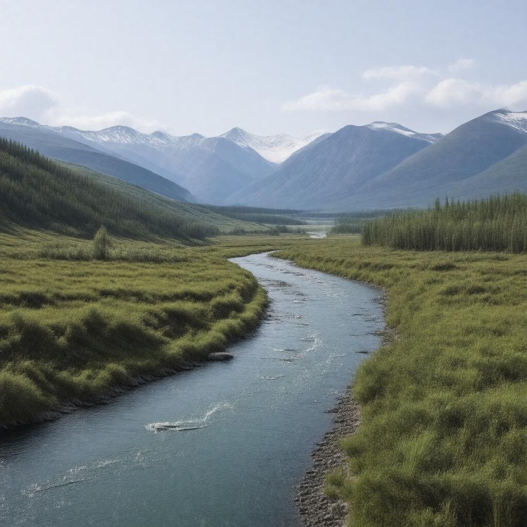 Click to view larger image AI-created image of Colville River
