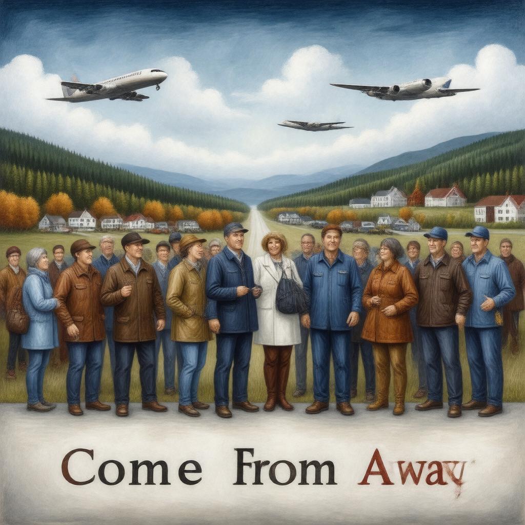 AI-created image of Come From Away
