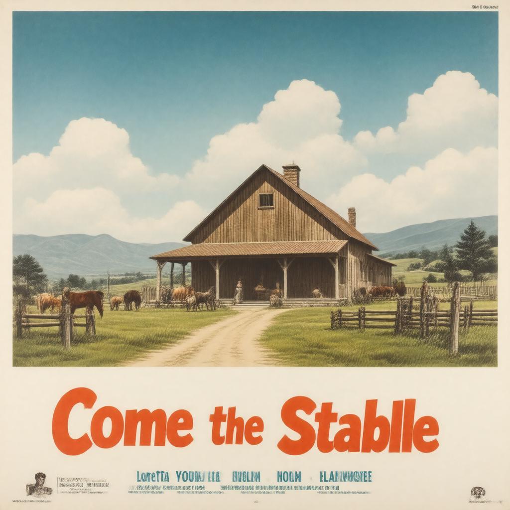 AI-created image of Come to the Stable