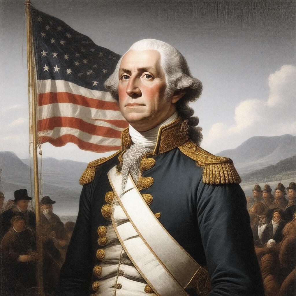 AI-created image of Commander-in-Chief of the Continental Army