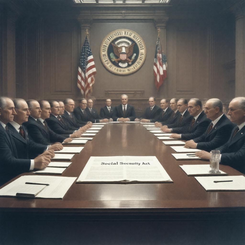 Click to view larger image AI-created image of Committee on Economic Security