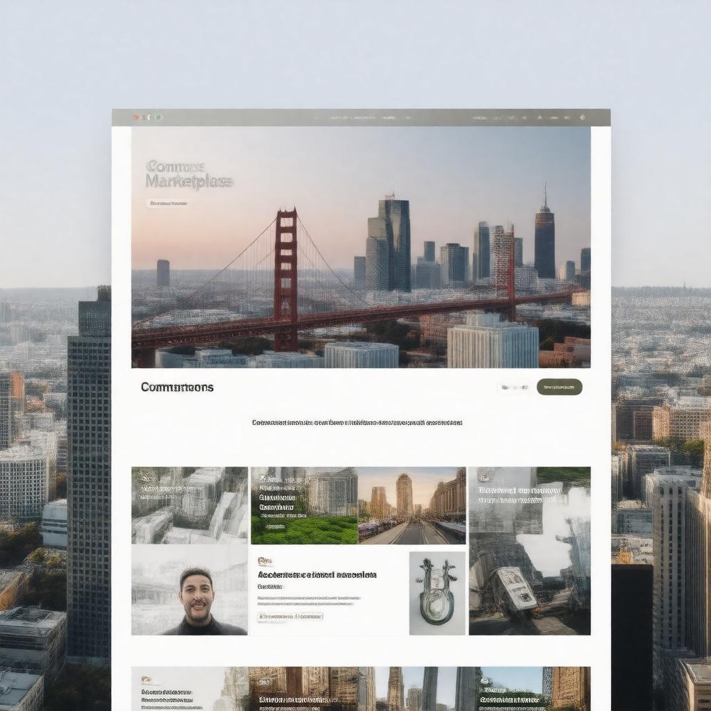 Click to view larger image AI-created image of Commons Marketplace