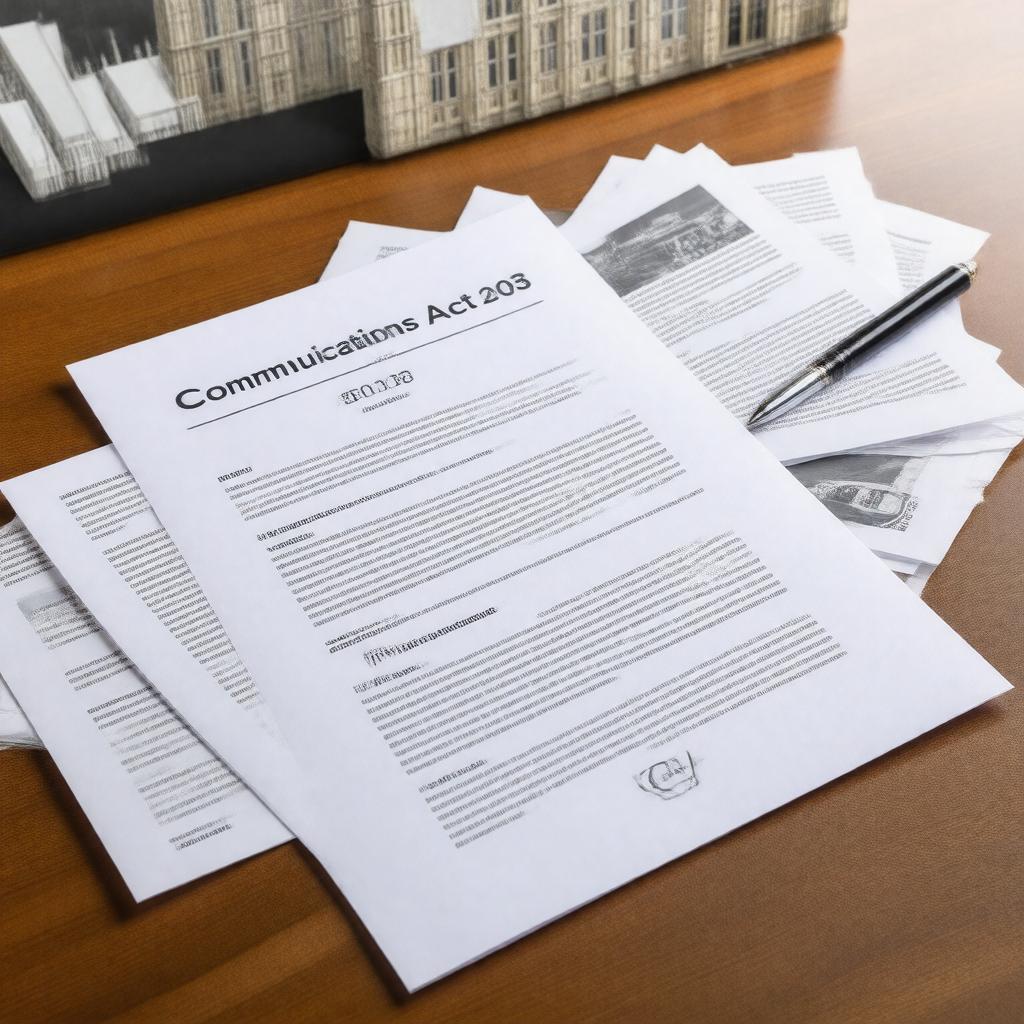 Click to view larger image AI-created image of Communications Act 2003