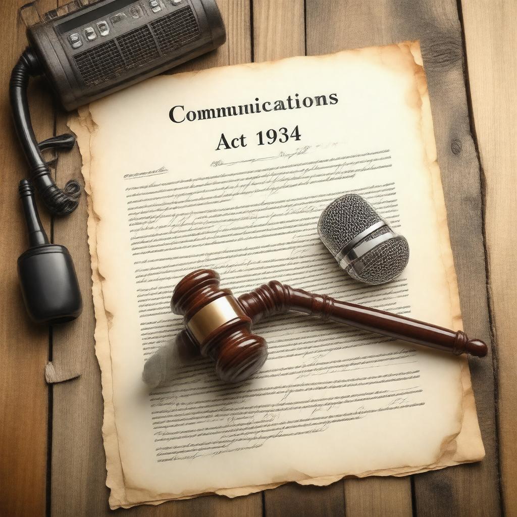 AI-created image of Communications Act of 1934