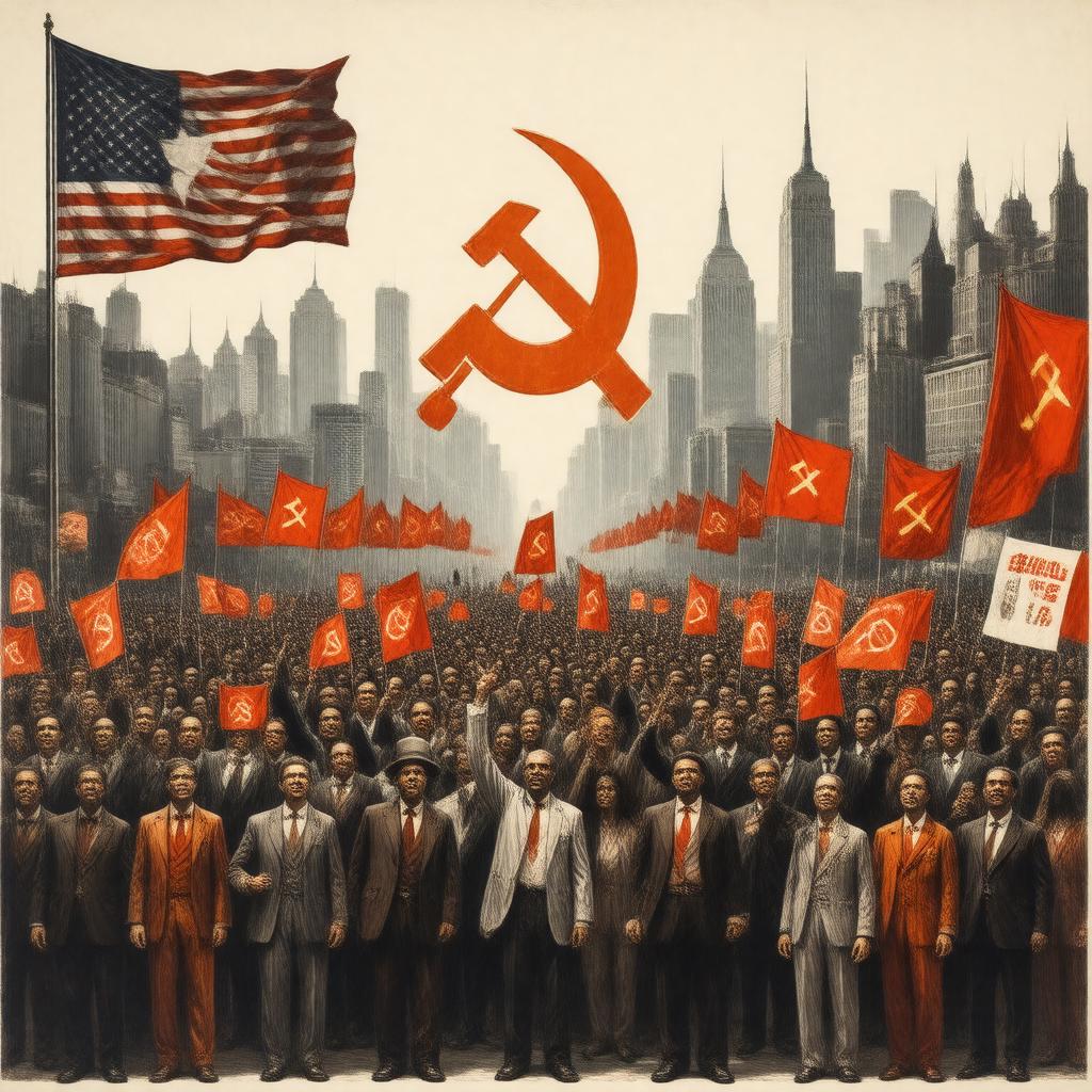 AI-created image of Communist Party USA