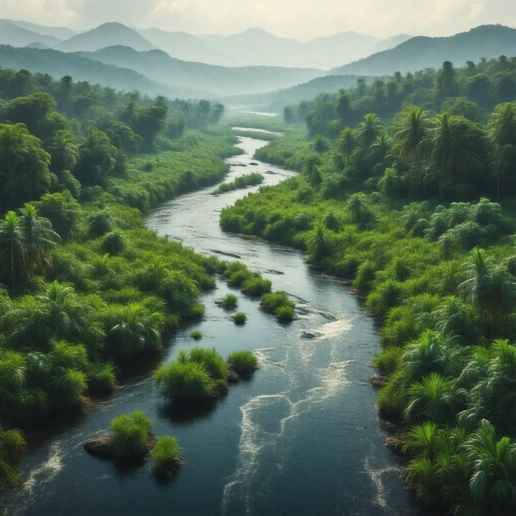 AI-created image of Comoé River