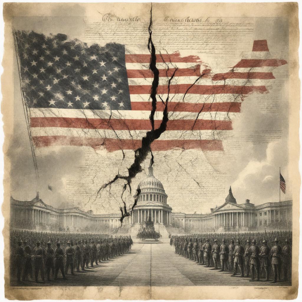 Click to view larger image AI-created image of Compromise of 1877
