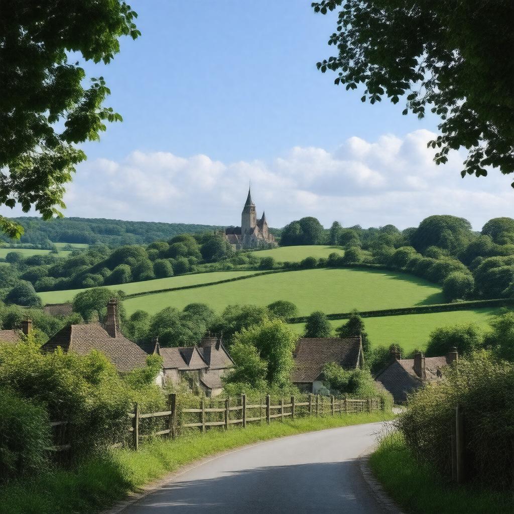 AI-created image of Compton, Surrey