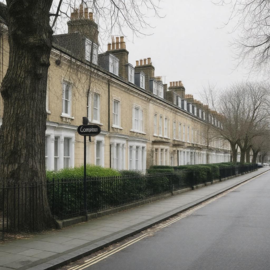 AI-created image of Compton Terrace, Islington, London N1 2UN, United Kingdom