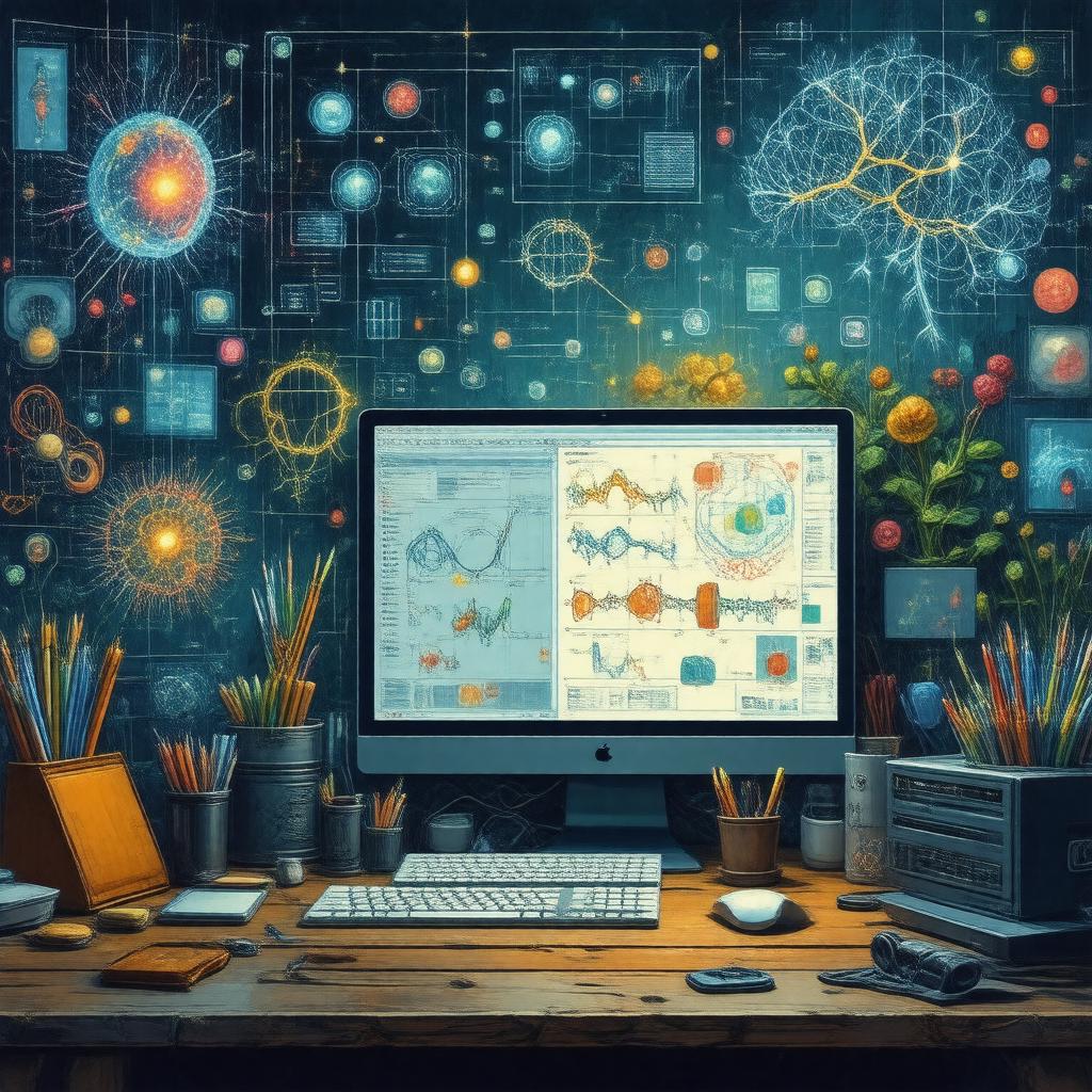 Click to view larger image AI-created image of Computational Biology