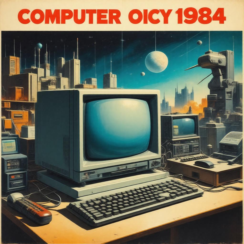 AI-created image of Computer Policy 1984