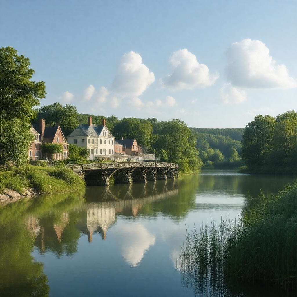 AI-created image of Concord, Massachusetts, United States