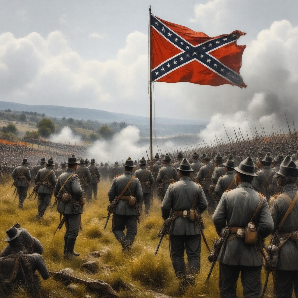 AI-created image of Confederate States military