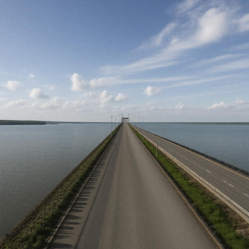 Click to view larger image AI-created image of Confederation Bridge