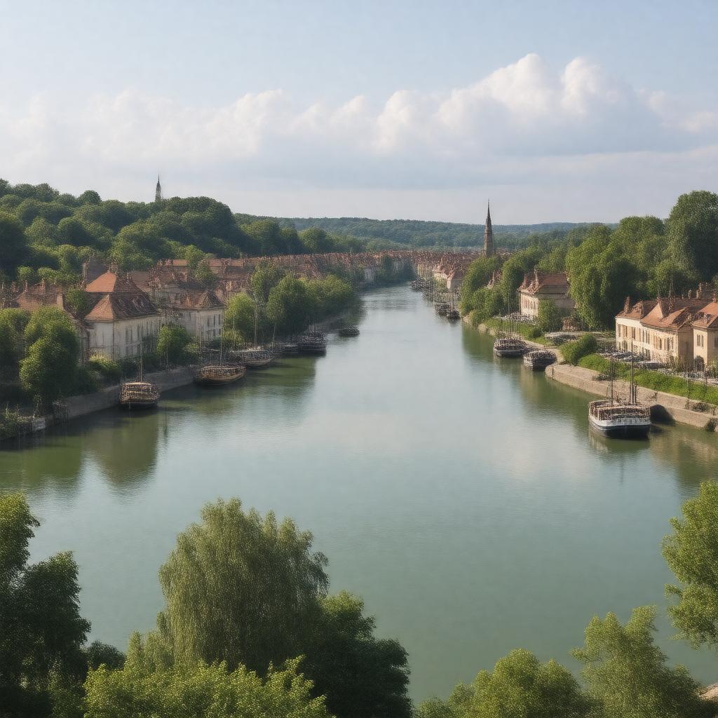 AI-created image of Conflans-Sainte-Honorine