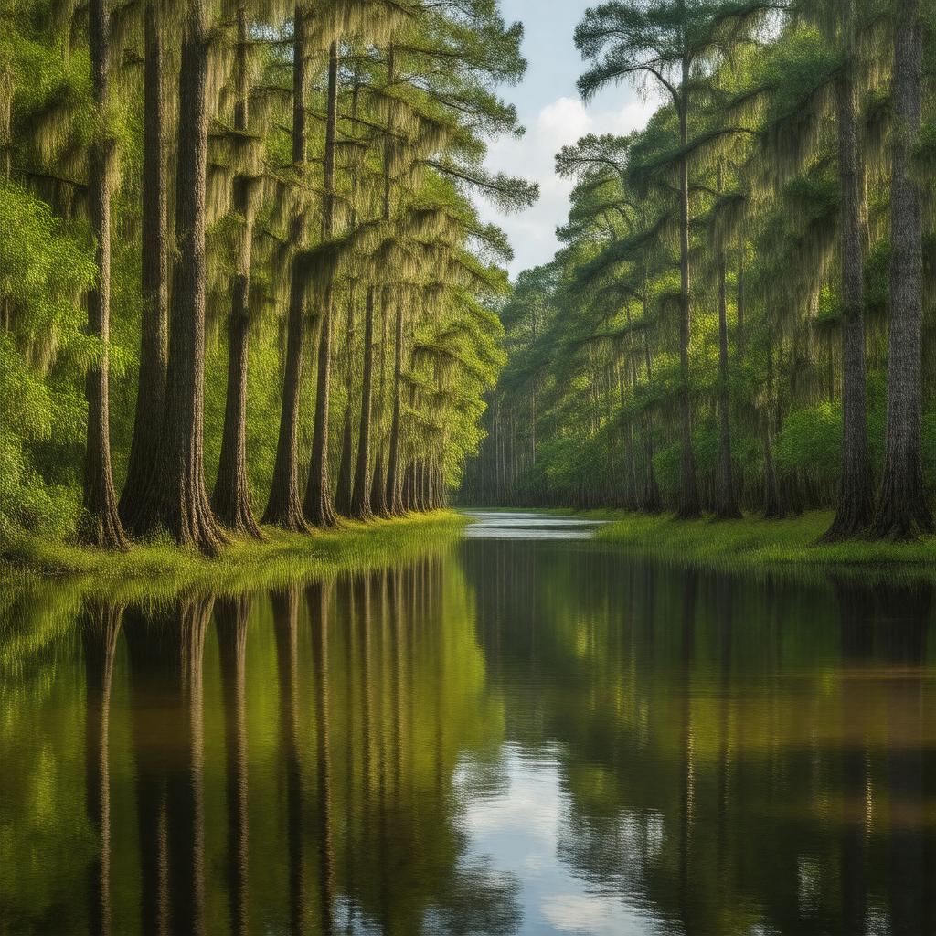 AI-created image of Congaree National Park
