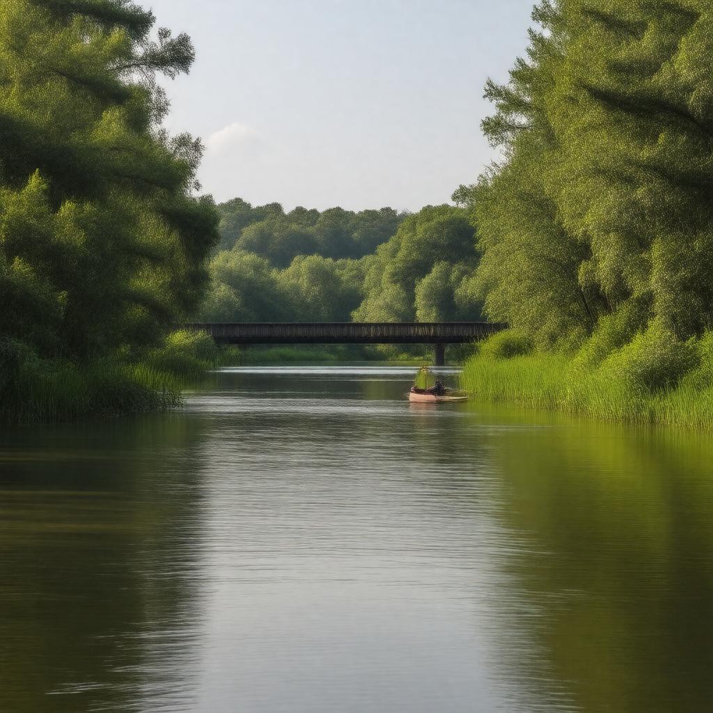 AI-created image of Congaree River