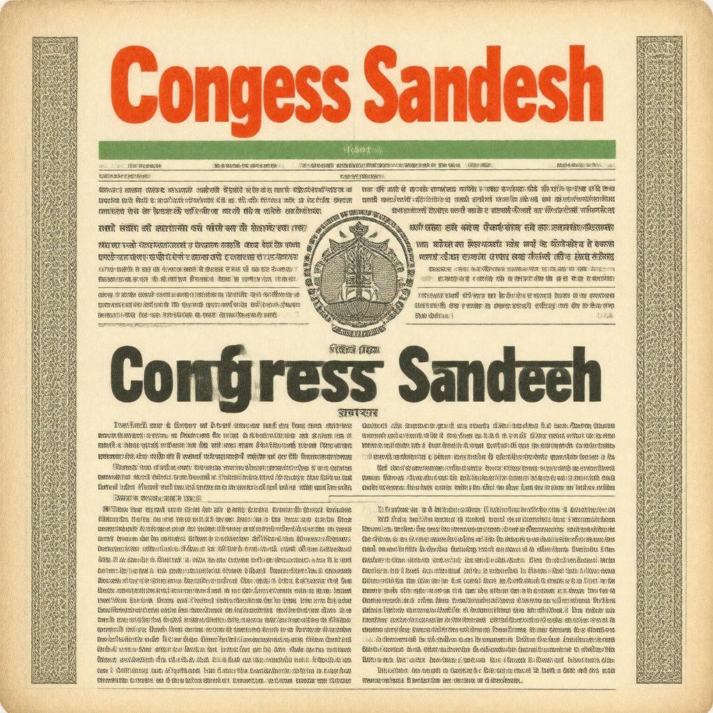 Click to view larger image AI-created image of Congress Sandesh