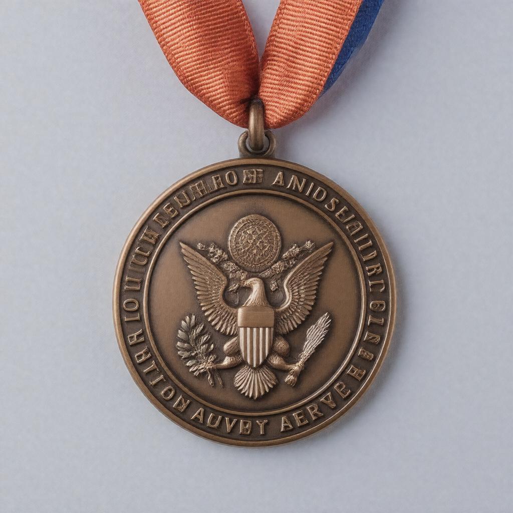 Click to view larger image AI-created image of Congressional Bronze Medal