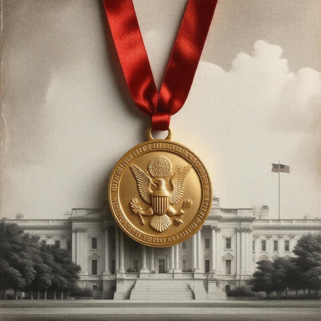 AI-created image of Congressional Gold Medal (posthumous, 2005)