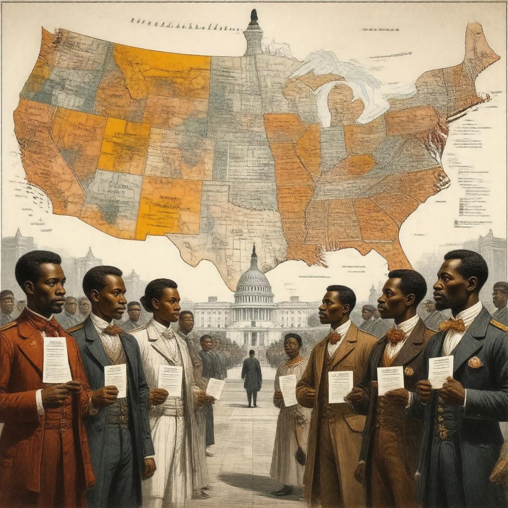 Click to view larger image AI-created image of Congressional Reconstruction