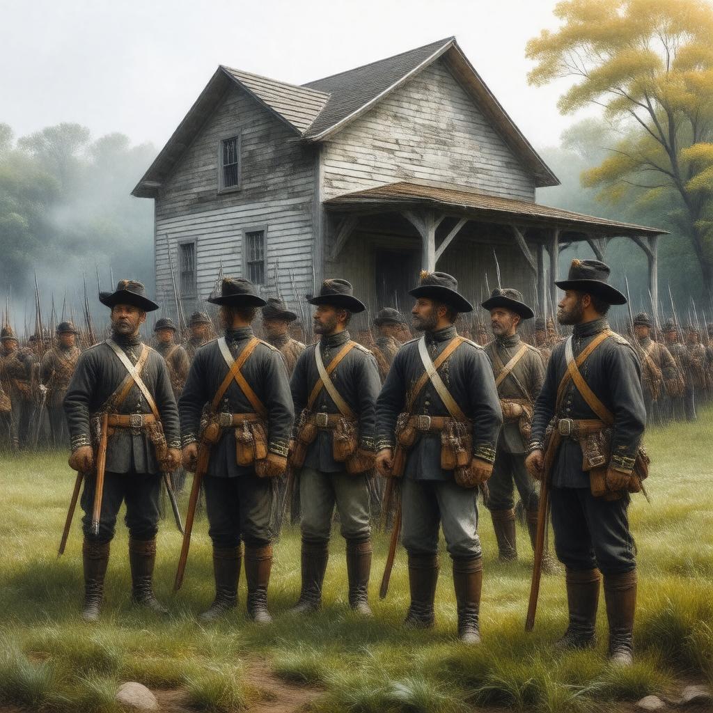 AI-created image of Connecticut Militia